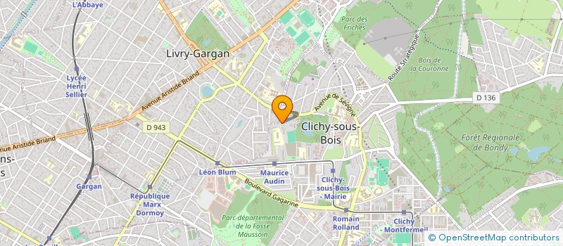 localisation de l'entreprise MADAME SANDRA DIF à CLICHY-SOUS-BOIS