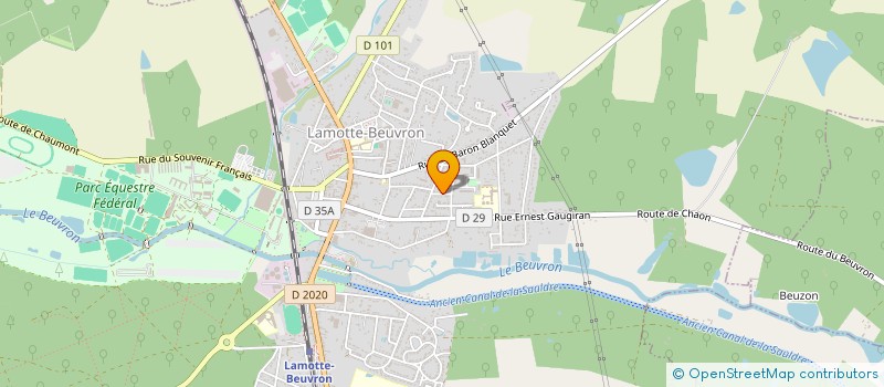 localisation de l'entreprise MADAME SANDRA DORKELD  LAMOTTE-BEUVRON