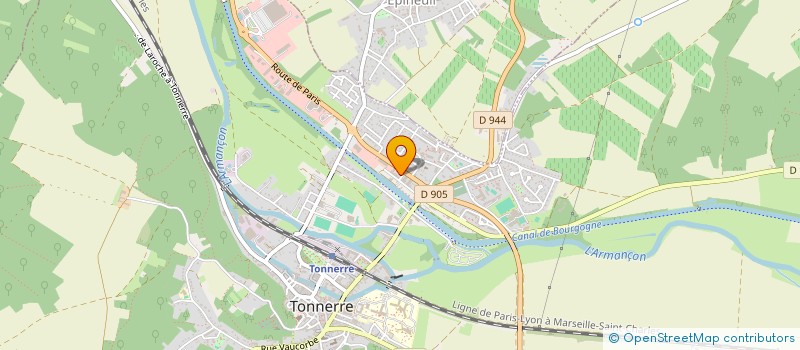 localisation de l'entreprise MADAME SANDRA DOSIERES  TONNERRE