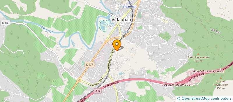 localisation de l'entreprise MADAME SANDRA DUEZ  VIDAUBAN