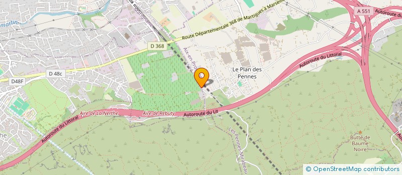 localisation de l'entreprise MADAME SANDRA DUFOUR à LES PENNES-MIRABEAU