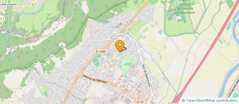 localisation de l'entreprise MADAME SANDRA DUMAS  CROLLES