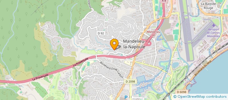 localisation de l'entreprise MADAME SANDRA DUQUESNE à MANDELIEU-LA-NAPOULE