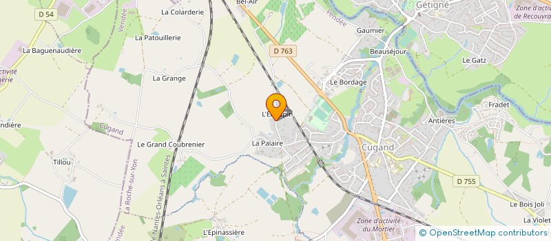 localisation de l'entreprise MADAME SANDRA DURAND à CUGAND