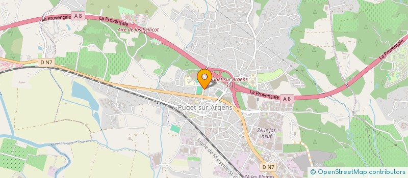 localisation de l'entreprise MADAME SANDRA DURANDO  PUGET-SUR-ARGENS