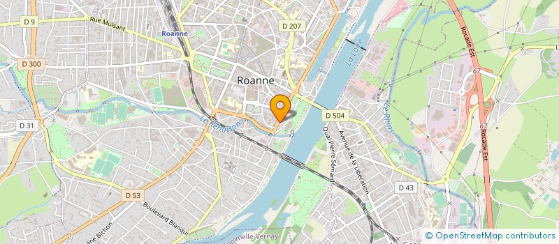 localisation de l'entreprise MADAME SANDRA DUVERGER  ROANNE