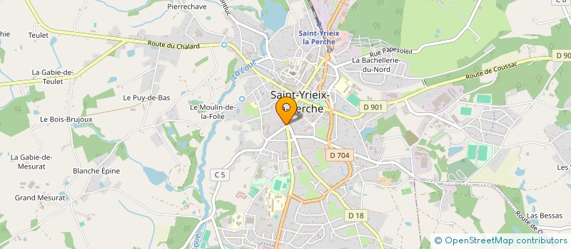 localisation de l'entreprise MADAME SANDRA DUVERGNE  SAINT-YRIEIX-LA-PERCHE