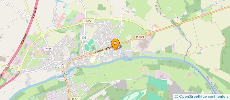 localisation de l'entreprise MADAME SANDRA EGASSE  DURTAL