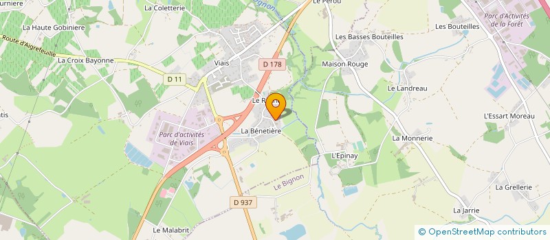 localisation de l'entreprise MADAME SANDRA ESCOFFIER  CHATEAU-THEBAUD