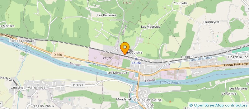 localisation de l'entreprise MADAME SANDRA FARGUETTE à LALINDE