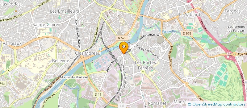 localisation de l'entreprise MADAME SANDRA FAUCHER à LIMOGES