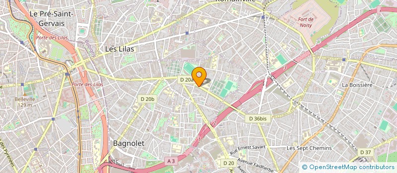 localisation de l'entreprise MADAME SANDRA FAURE à BAGNOLET