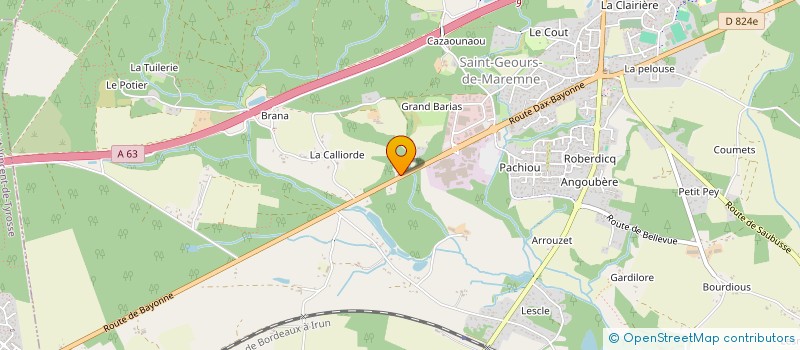 localisation de l'entreprise MADAME SANDRA FERRANDO  SAINT-GEOURS-DE-MAREMNE