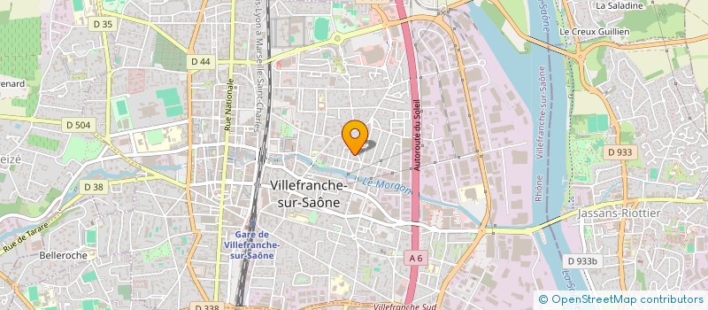 localisation de l'entreprise MADAME SANDRA FERRAZZOLI  VILLEFRANCHE-SUR-SAONE