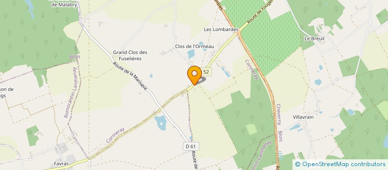 localisation de l'entreprise MADAME SANDRA FERREIRA  CORMERAY