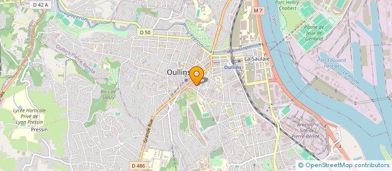 localisation de l'entreprise MADAME SANDRA FERREIRA  OULLINS-PIERRE-BENITE