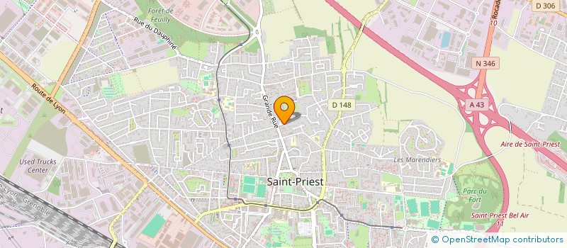 localisation de l'entreprise MADAME SANDRA FERREIRA  SAINT-PRIEST