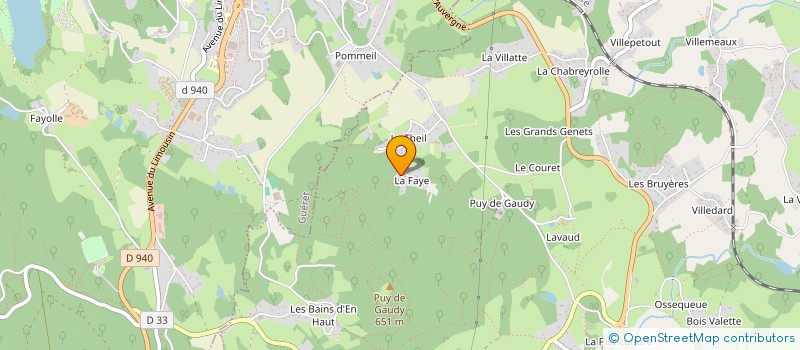 localisation de l'entreprise MADAME SANDRA FERRNDON à SAINTE-FEYRE
