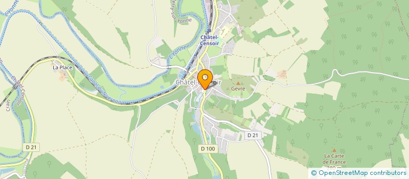 localisation de l'entreprise MADAME SANDRA GAILLEUX  CHATEL-CENSOIR