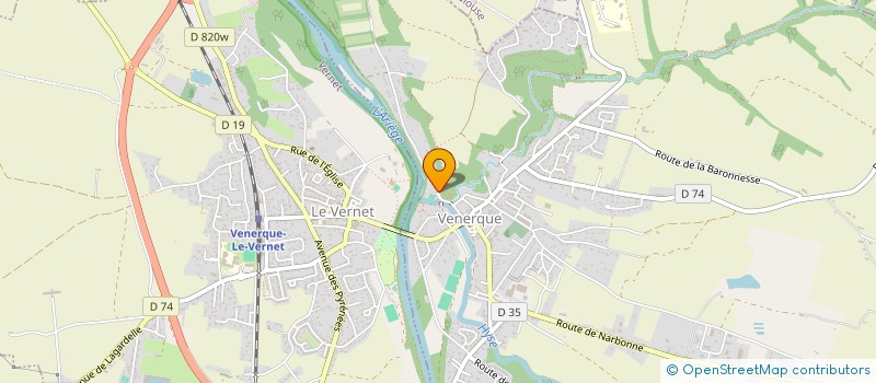 localisation de l'entreprise MADAME SANDRA GALAN à VENERQUE