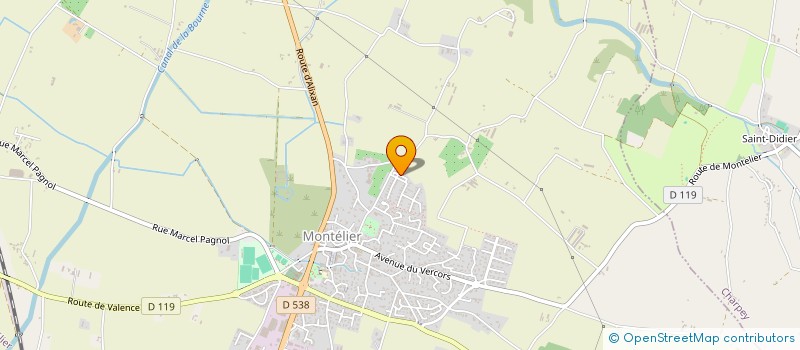 localisation de l'entreprise MADAME SANDRA GALLINAD-FERRER  MONTELIER