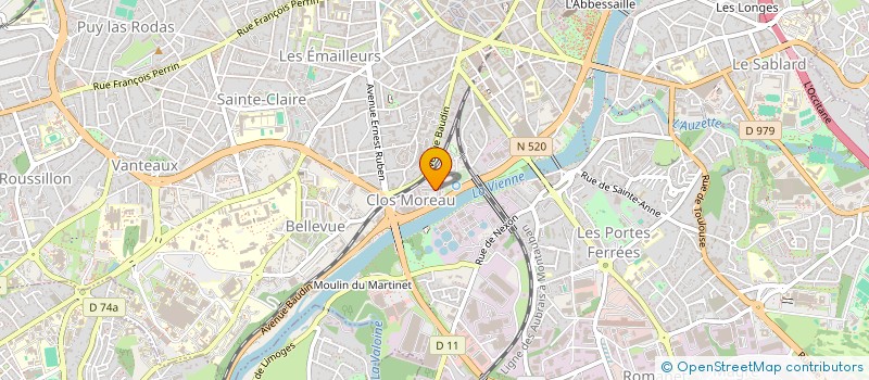 localisation de l'entreprise MADAME SANDRA GALVAIRE à LIMOGES