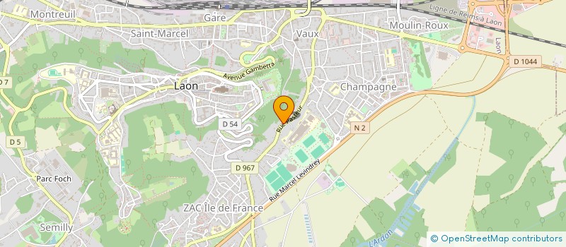 localisation de l'entreprise MADAME SANDRA GAMBA à LAON