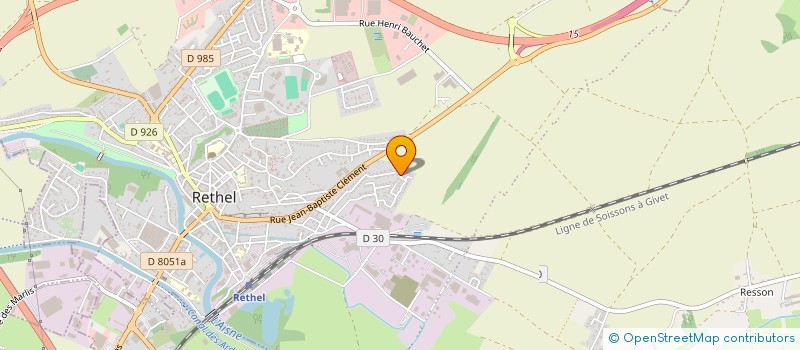 localisation de l'entreprise MADAME SANDRA GAUDRE  RETHEL