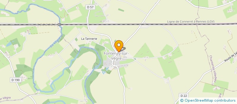 localisation de l'entreprise MADAME SANDRA GAUTTIER  FONTENAY-SUR-VEGRE