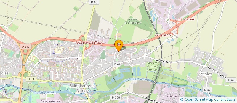 localisation de l'entreprise MADAME SANDRA GAY  SAINT-LAURENT-BLANGY