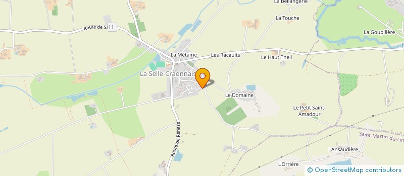 localisation de l'entreprise MADAME SANDRA GENET  LA SELLE-CRAONNAISE