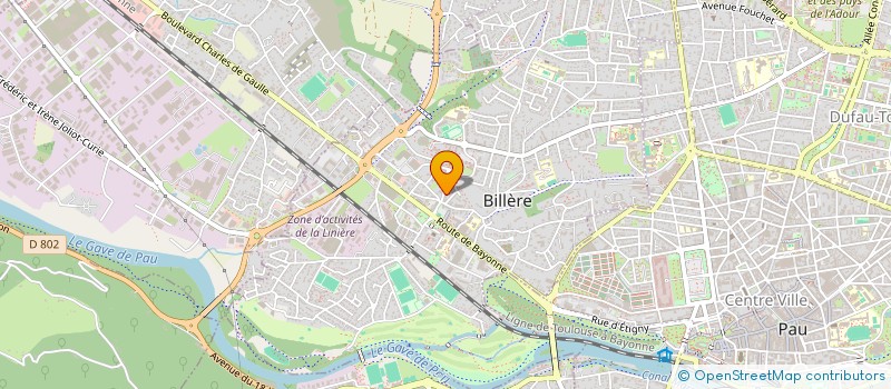 localisation de l'entreprise MADAME SANDRA GIL  BILLERE