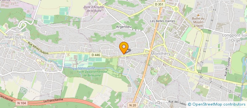 localisation de l'entreprise MADAME SANDRA GILBERT  MONTLHERY