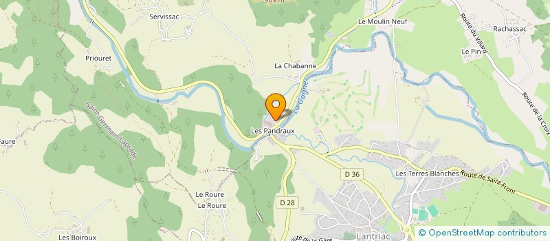 localisation de l'entreprise MADAME SANDRA GILBERT  SAINT-GERMAIN-LAPRADE