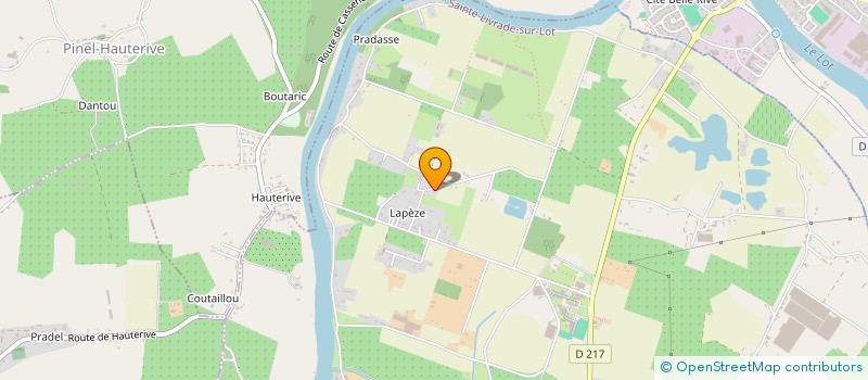 localisation de l'entreprise MADAME SANDRA GILLES  SAINTE LIVRADE SUR LOT