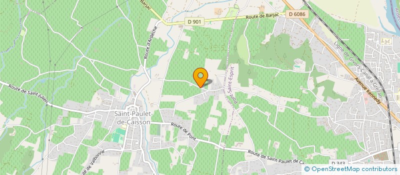 localisation de l'entreprise MADAME SANDRA GIMENEZ  SAINT-PAULET-DE-CAISSON