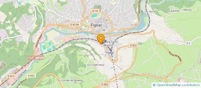 localisation de l'entreprise MADAME SANDRA GINESTE  FIGEAC