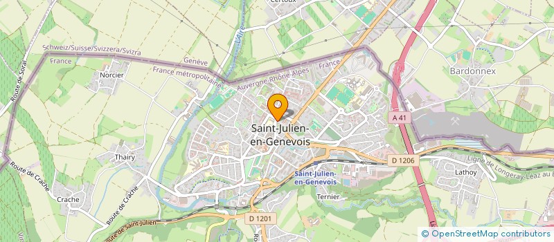 localisation de l'entreprise MADAME SANDRA GIORGETTI  SAINT-JULIEN-EN-GENEVOIS