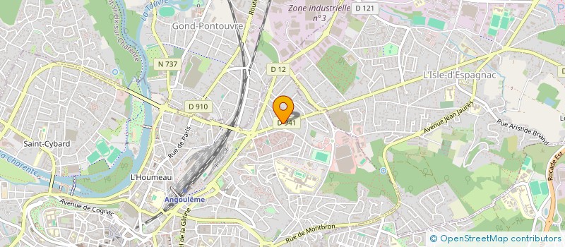 localisation de l'entreprise MADAME SANDRA GODARD à ANGOULEME