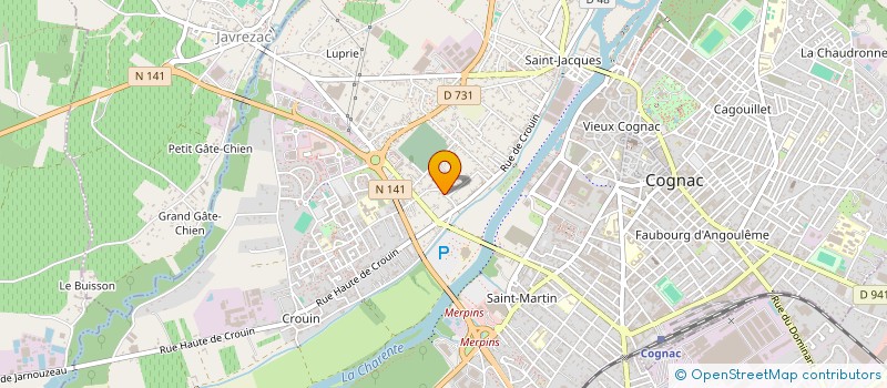 localisation de l'entreprise MADAME SANDRA GONCALVES SIQUEIRA à COGNAC
