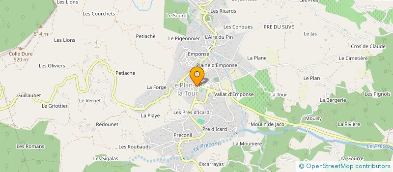 localisation de l'entreprise MADAME SANDRA GOUDET à LE PLAN-DE-LA-TOUR