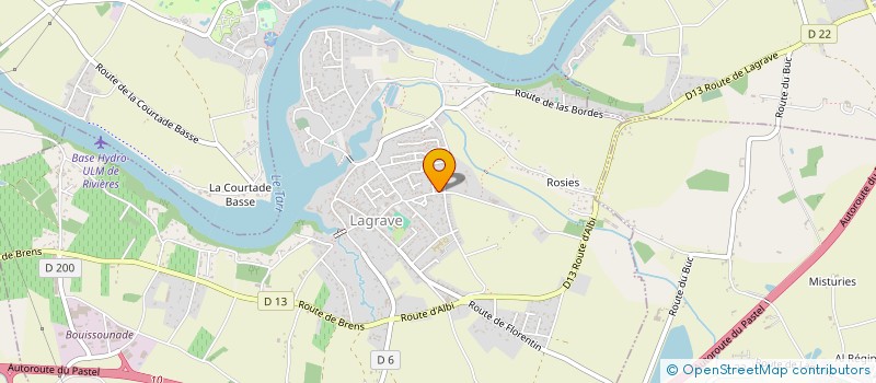 localisation de l'entreprise MADAME SANDRA GOURC  LAGRAVE