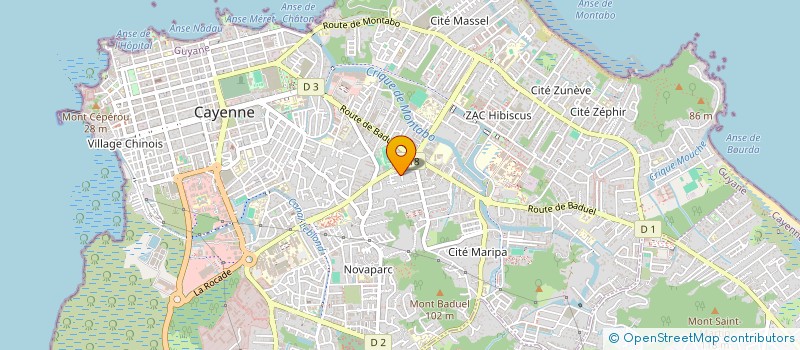 localisation de l'entreprise MADAME SANDRA GRAND BOIS  CAYENNE