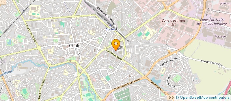 localisation de l'entreprise MADAME SANDRA GRAVELEAU à CHOLET