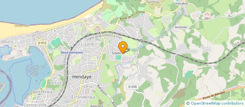 localisation de l'entreprise MADAME SANDRA GUELL  HENDAYE