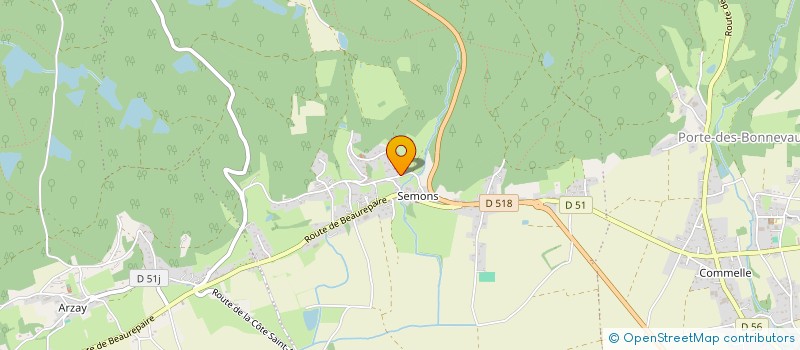 localisation de l'entreprise MADAME SANDRA GUIGNARD  PORTE-DES-BONNEVAUX