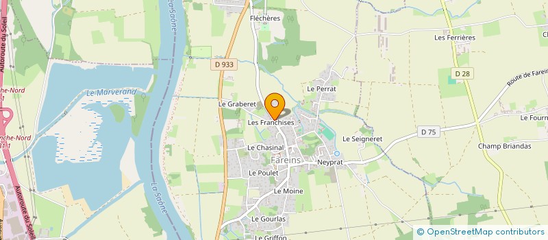 localisation de l'entreprise MADAME SANDRA GUIGNIER  FAREINS