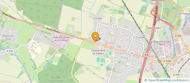 localisation de l'entreprise MADAME SANDRA GUILLEMAUD  CHATENOY-LE-ROYAL