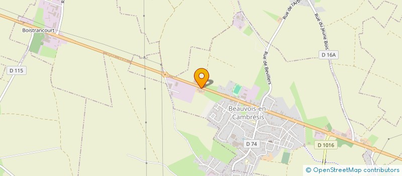 localisation de l'entreprise MADAME SANDRA GUILLEMIN  BEAUVOIS-EN-CAMBRESIS