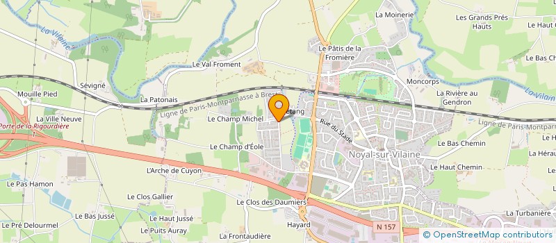 localisation de l'entreprise MADAME SANDRA HAZARD  NOYAL-SUR-VILAINE